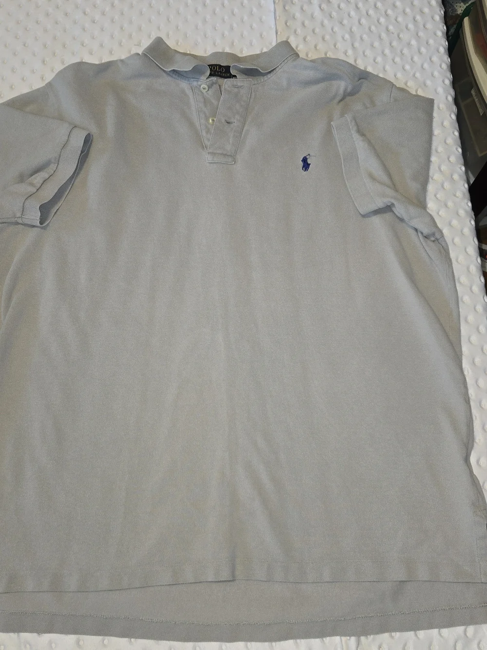 Polo by Ralph Lauren Pale Gray‎ Short-Sleeve Polo with Blue Pony